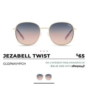 Quay Jezabell Twist Sunnies (w/ sparkle lenses!)